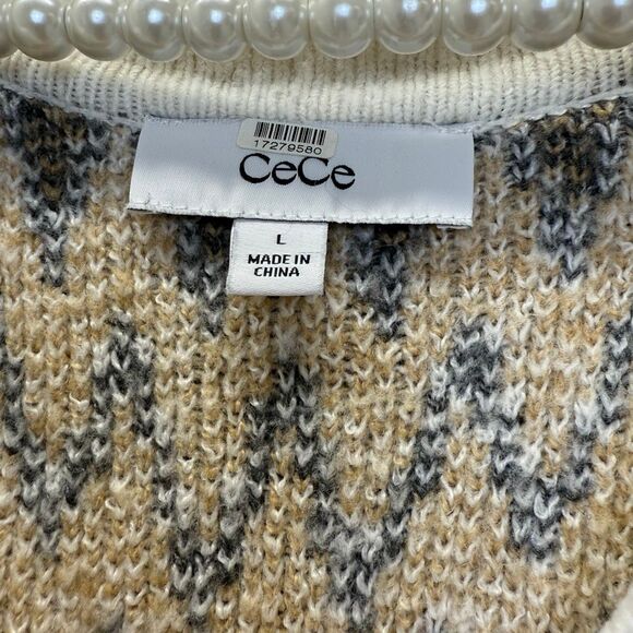 CeCe Boxy Fair Isle Sweater - Picture 7 of 8